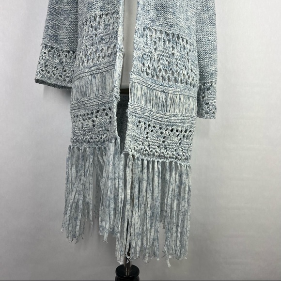 BlankNyc Blue Size Small Women's Long Sleeve Cardigan - Picture 3 of 8